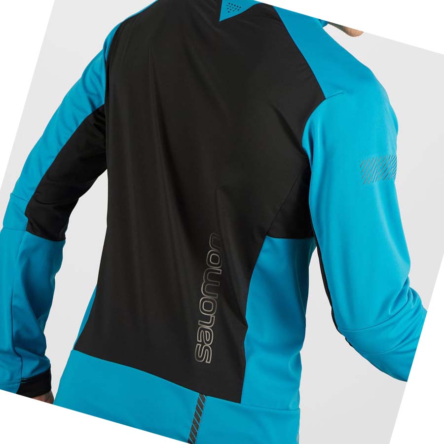 Chaquetas Salomon GORE-TEX INFINIUM™ WINDSTOPPER® PRO Hombre Negros | MX 3260HAP